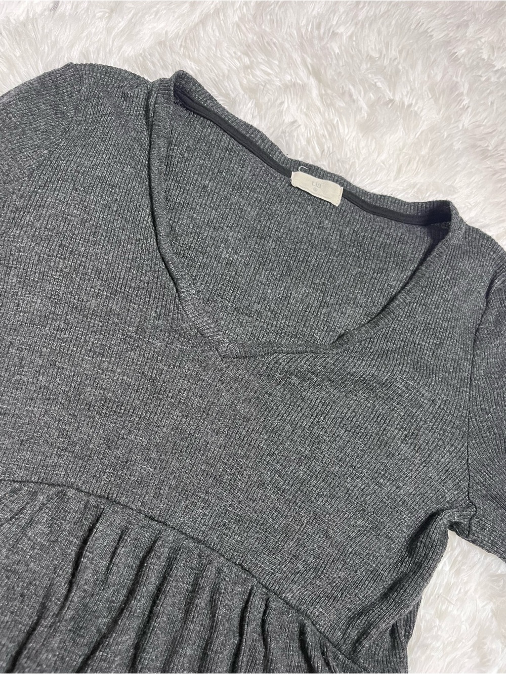 T.La Ribbed Babydoll Top - Picture 10 of 10